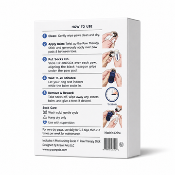 HYDROSOX Paw Care Kit | Moisture Proof Dog Socks + Paw Balm