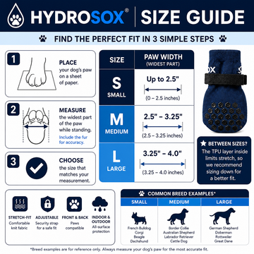 HYDROSOX Paw Care Kit | Moisture Proof Dog Socks + Paw Balm