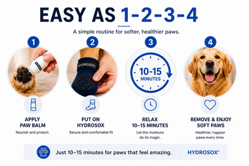 HYDROSOX Paw Care Kit | Moisture Proof Dog Socks + Paw Balm